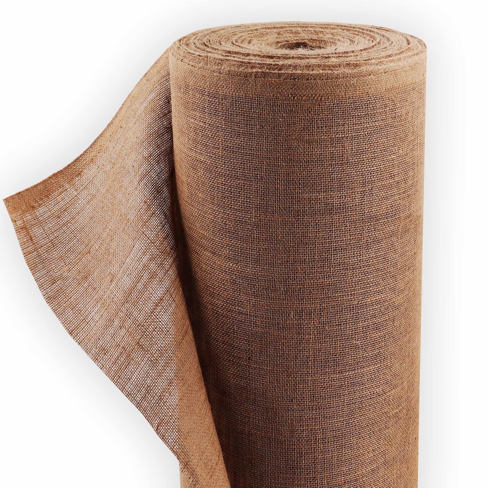 Aquagart 35m x 1m Jutegewebe 305g/m² Jutematte Gartenjute Jute Stoff Sackleinen Juteband