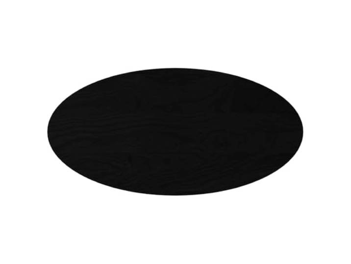 GHVBNMF Tischplatte Massivholz Eiche Oval 100x50x4 cm Dunkelbraun Ovale Ersatzarbeitsplatte aus lackierter Eiche für DIY Couchtische im Wohnzimmer sowie elegante Beistelltische.