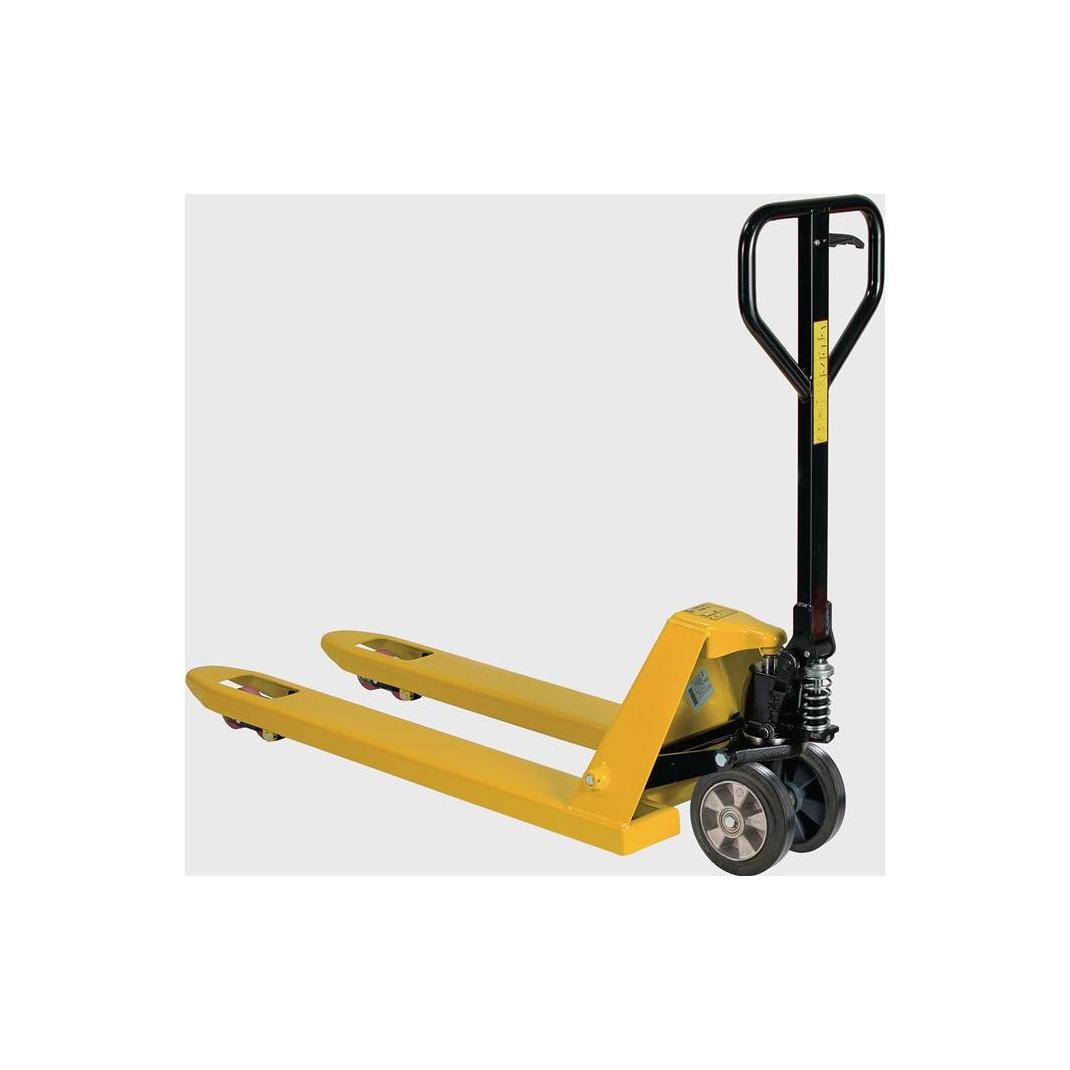 HP Autozubehör Gabelhubwagen Gabel-L. 1150 mm Trgf. 2500 kg Stahl signalgelb, RAL 1003 Vollgummi/ Polyurethan (TAB410V00LA)