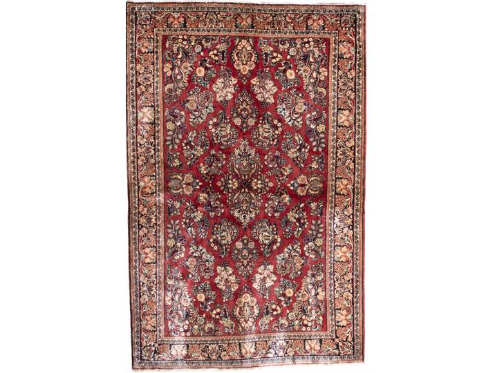 Sarough Teppich 126x193 Handgeknüpft Orientteppich Perserteppich Wolle