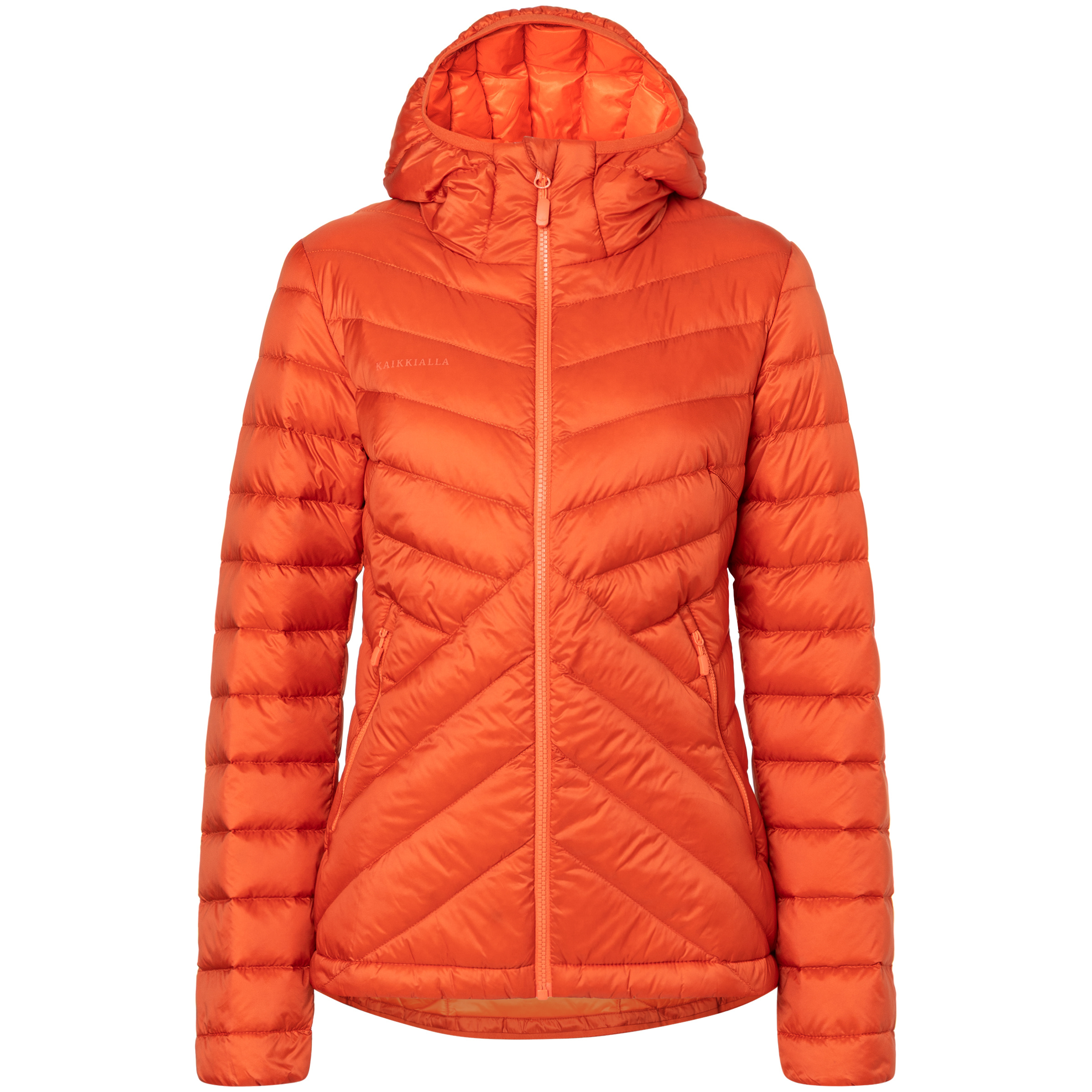 Bergzeit Basics Kaikkialla Nikkala Damen Isolationsjacke orange Größe L Trekking Klein verpackbar Wasserabweisend