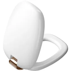 VitrA Plural WC-Sitz 126-401-029 36,4x47,6x5cm, mit Absenkautomatik, Schnellverschluss, edelweiß/kupfer