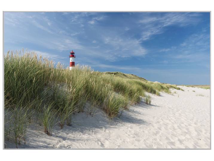 Bild mit Rahmen Leuchtturm Sylt, List Ost 4 image LAND