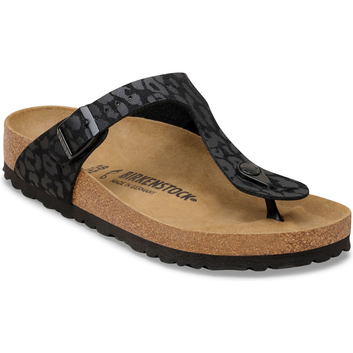 Birkenstock Gizeh SYN leo black (960) Schmal 36 1032082-960-36