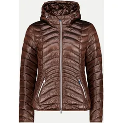 Steppjacke mit Reißverschlusstaschen Braun 44
