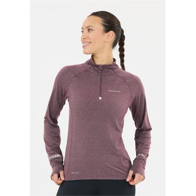 Funktionsshirt ENDURANCE "Canna", Herren, Gr. 34, lila (mauve), 80% Polyester, 20% Elasthan, unifarben, normal, hoch geschlossener Ausschnitt, Shirts Funktionsshirt, mit cleveren Daumenöffnungen
