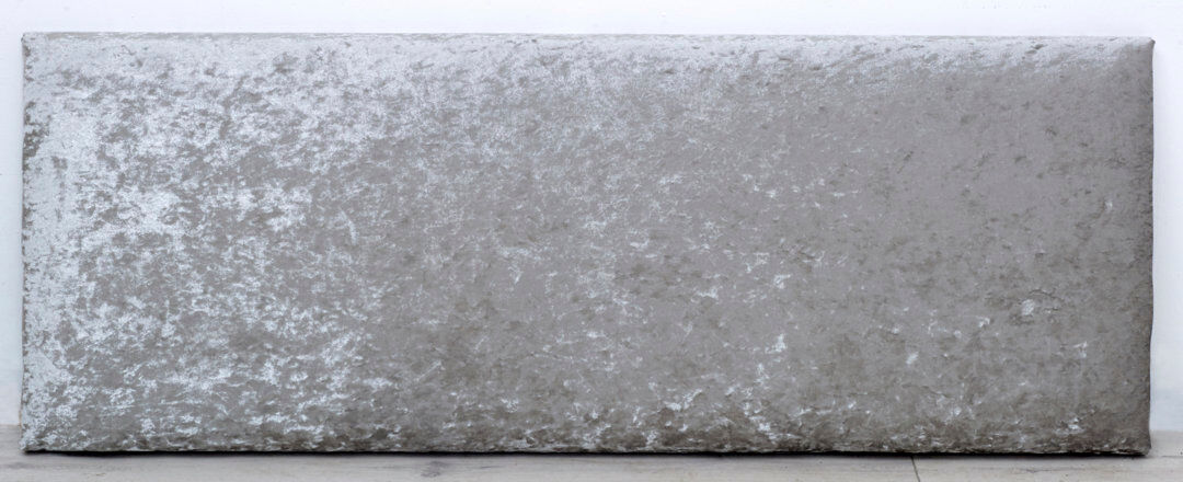 Rosdorf Park Duvall Upholstered Velvet Headboard Silver Kingsize (5')