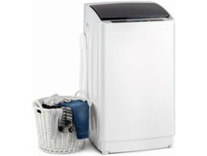 Lave-linge top - ALIGHTUP - 5KG - Eco - Intensif - Rapide Trs Faible conso - Gris clair