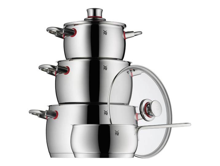 WMF Kochtopfset Quality One, Metall, 4-teilig, 16 cm,20 cm,16 cm, 1x1 cm, Kochen, Töpfe, Topfsets