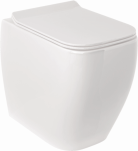 Kludi RESA C Spiralflush-Stand-WC 28WCB0443 52 cm, Universalförmiger Abfluss Weiß glänzend