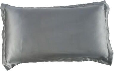 Inspired Living Luxury 100% Pure Mulberry Silk Pillowcases (2 Pack) Standard Size 19 X 29 Inches silver 1pc