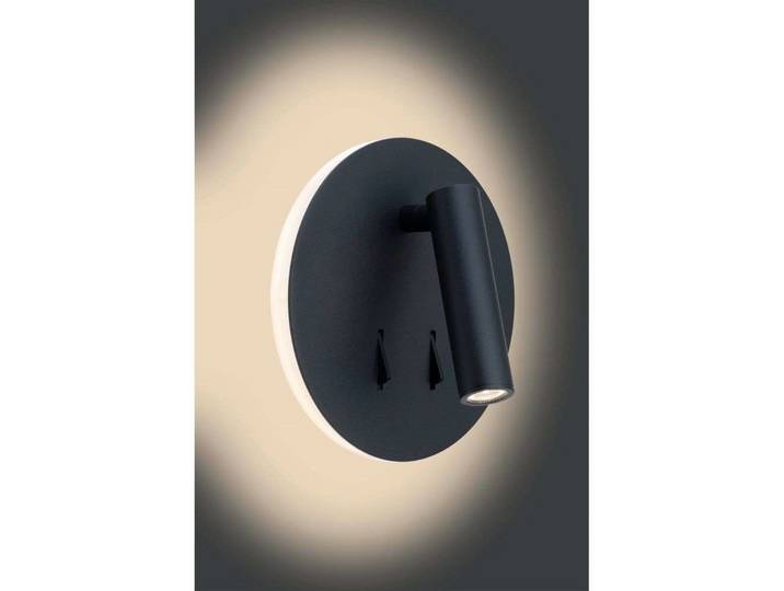 Circle Applique Murale Noir - Antidark - Chambre à coucher - Aluminium