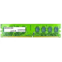 2-Power 4GB DDR2 800MHz DIMM (1 x 4GB, 800 MHz, DDR2-RAM, DIMM), RAM, Grün