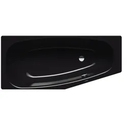 Kaldewei Mini Badewanne rechts 224400013701 157x70/47,5cm, Perl-Effekt, schwarz