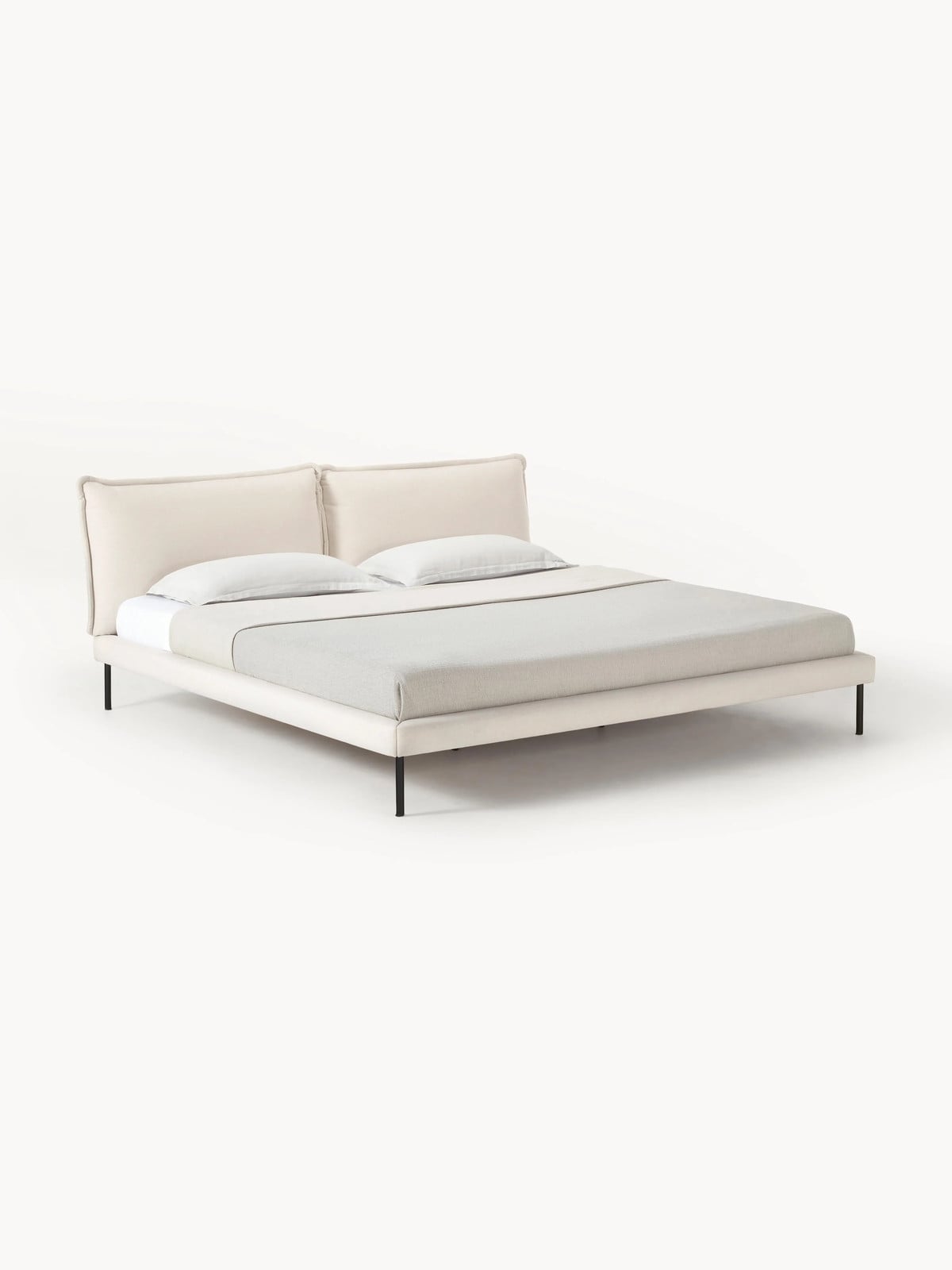 Westwing Collection Amelia Gestoffeerd bed 200x200 cm