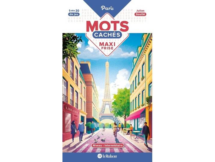 Maxi frise de mots cachés - Paris (Carte)