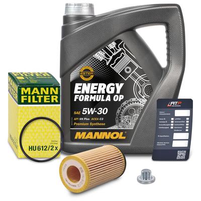 Mann-filter Ölfilter + 4l 5W-30 Motoröl [Hersteller-Nr. 41108591] für Opel, Suzuki, Vauxhall, Chevrolet, Saab