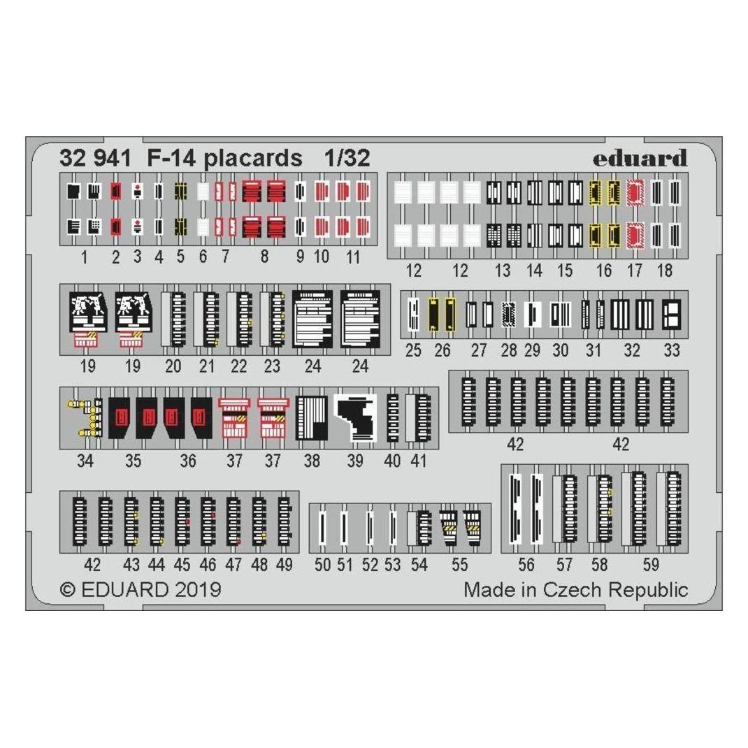 Eduard F-14 placards for Tamiya (32941)