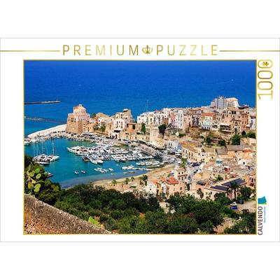 CALVENDO Puzzle Castellamare del Golfo - Perle Nordwest Siziliens | 1000 Teile Lege-Größe 64x48cm Foto-Puzzle für glückliche Stunden