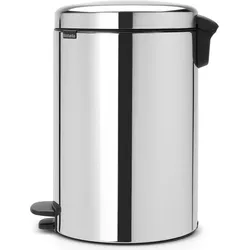 Newicon Pedal-Mülleimer 20 l Stahl pol. mit Metalleimer