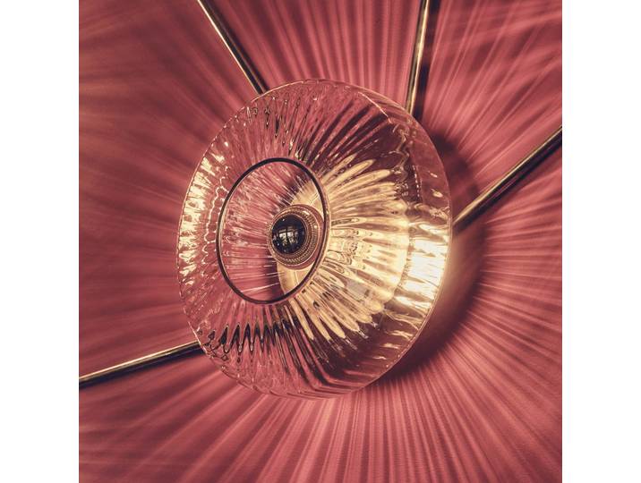 DESIGN BY US Designer Wandlampe New Wave Optic XL, klar / transparent, für Wohn- / Esszimmer, Glas, Design, Wandleuchte, Wandlampe Innen