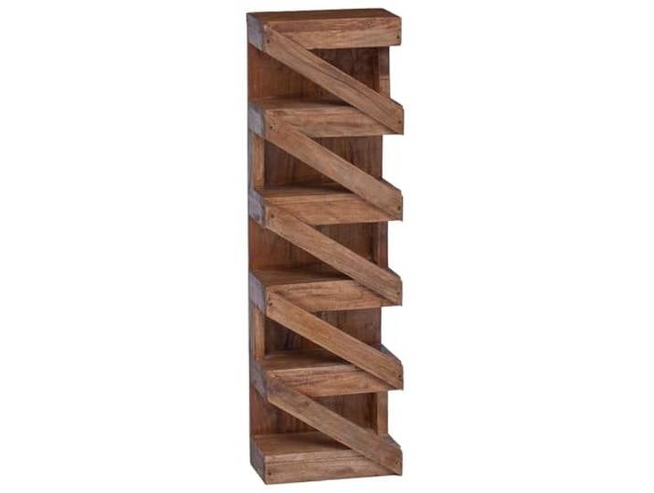Weinregal Litego Mahagoni 24 x 14 x 80 cm Modernes Design, vertikales Design, schräges Panel, optionale Wandbefestigung, einfache Pflege