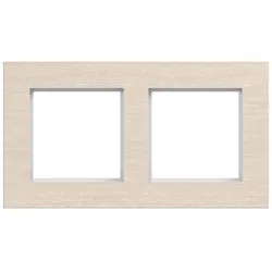 Hager WAD8200X12H Rahmen 2fach waagerecht, A.8, drift wood, Koto-Holz