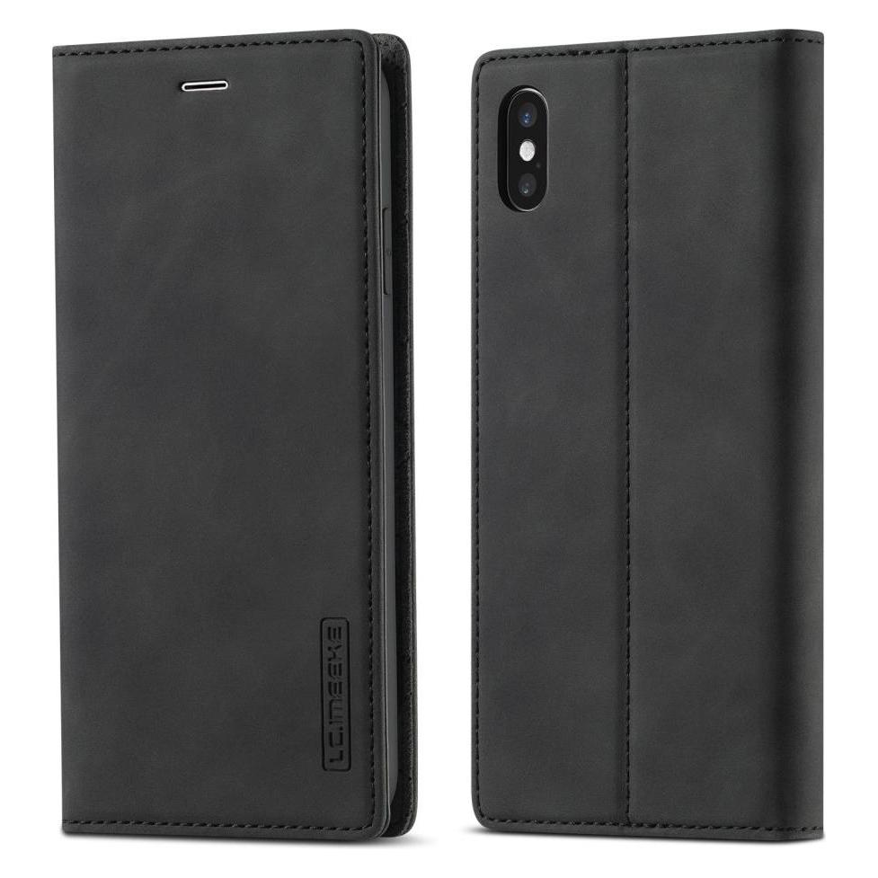 Cover-Discount iPhone Xs / X - Stand Flip Case Hülle schwarz (Apple iPhone X, Apple iPhone XS) (101124120A)