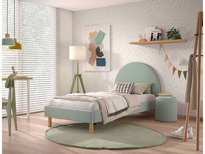Jugendbett-Set 90 x 200cm Grün/Mintgrün