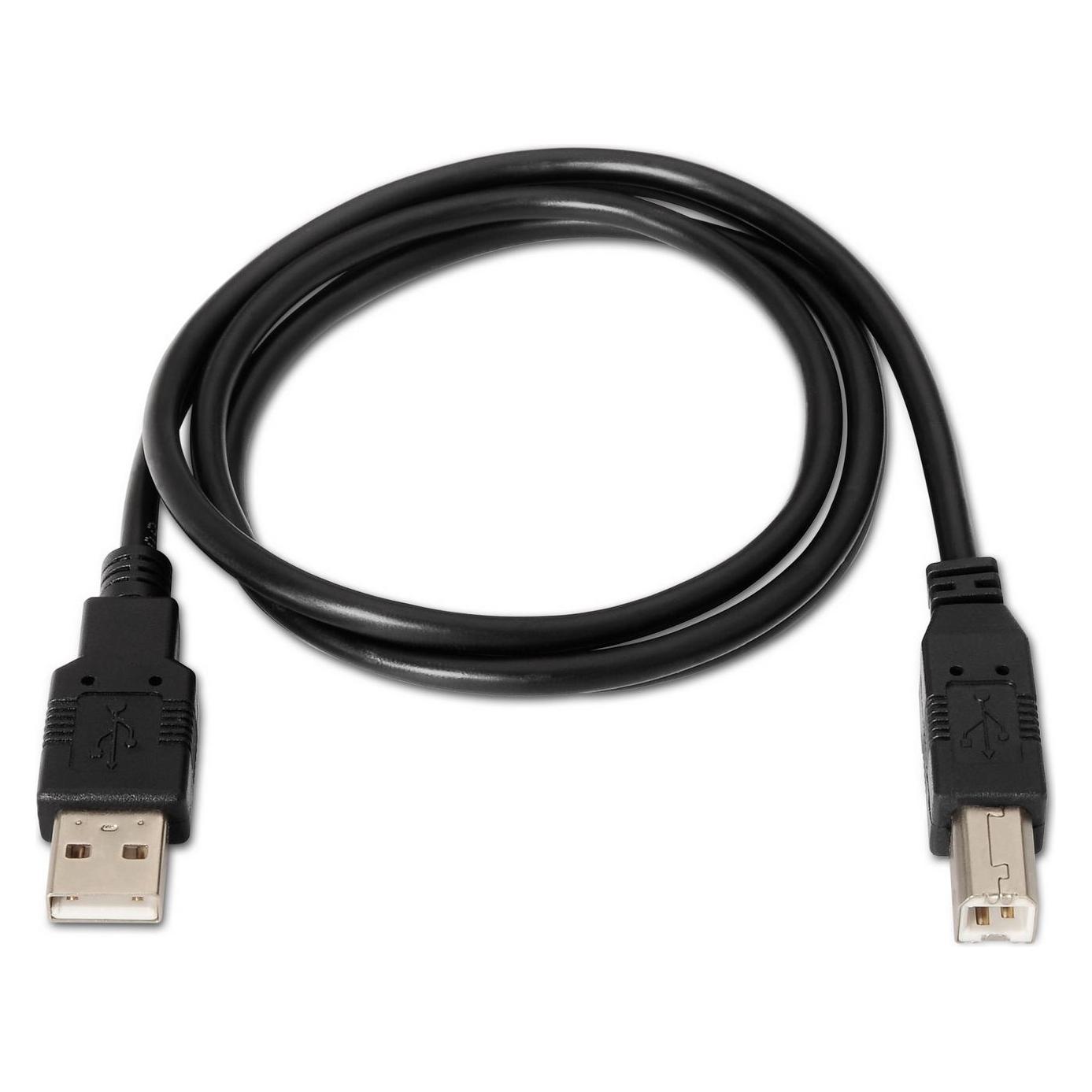 Aisens A101-0007 USB Kabel 3 m USB 2.0 USB A USB B Schwarz (3 m, USB 2.0) (A101-0007)