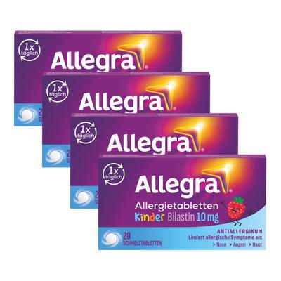 Allegra Allerg Kinder 10Mg 4er-Pack 4x20 St Schmelztabletten