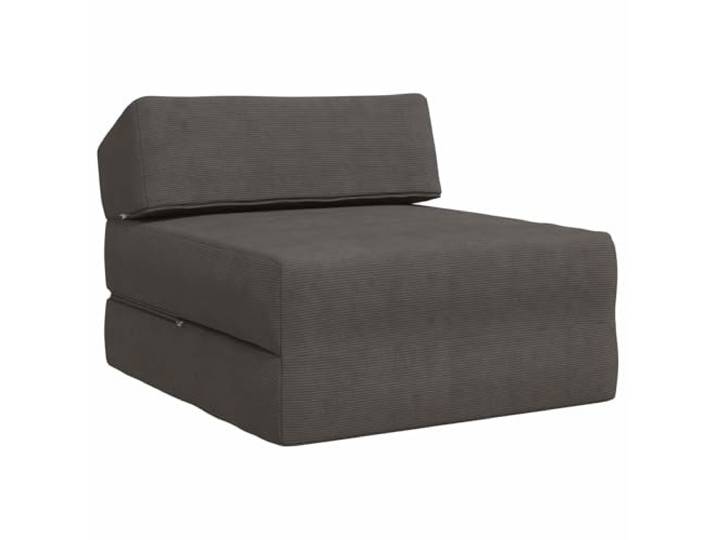 Todiikf Klappsofa 2-in-1 Schlafsofa Dunkelgrau 60x70x41cm Kompakte Faltmatratze für Schlafzimmer und Gästezimmer. Weicher Polyesterbezug mit Reißverschluss für einfache Pflege.