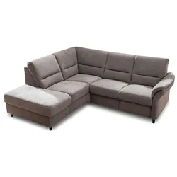 ComfortPlan Ecksofa Dakota S Stoff Grau Grey