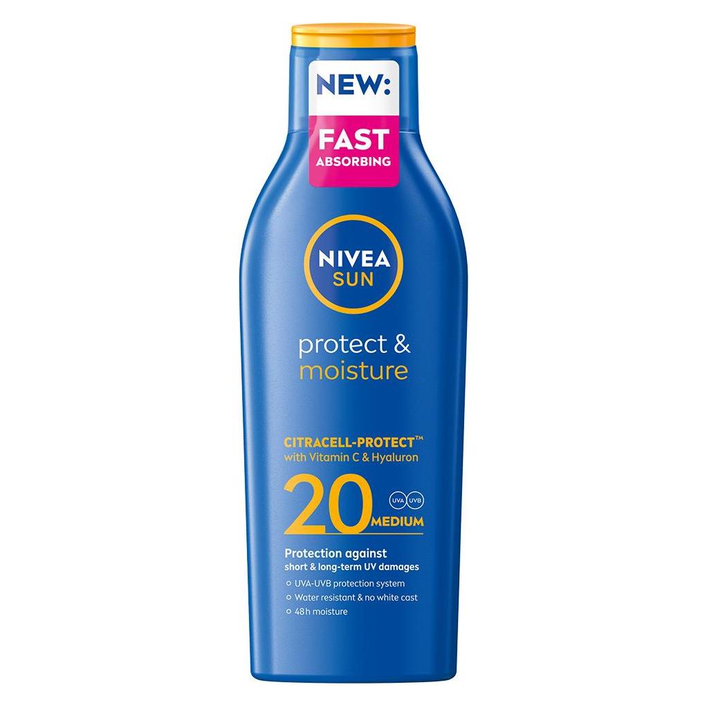 NIVEA Protect & Moisture Lotion SPF 20 (SPF 20, 200 ml) (4005900370525)
