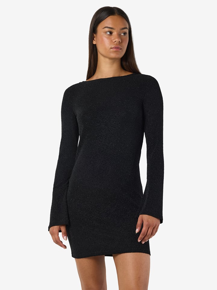 Noisy may Kleid in Schwarz/ Silber - XS