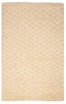 ECARPETGALLERY Hand-knotted Tangier Cream Wool Rug - 5'0 x 8'0