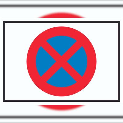 HB-Druck Absolutes Haltverbot Symbol Schild A3 (297x420mm)