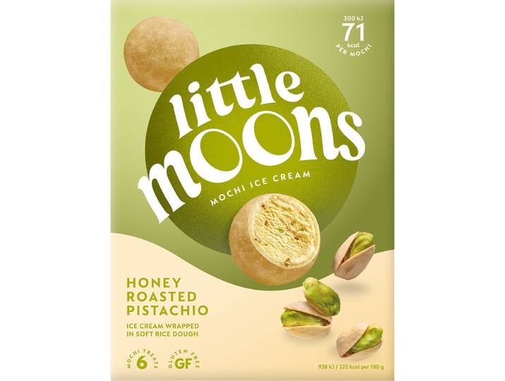 LITTLE MOONS Mochi glacé pistache grillée au miel