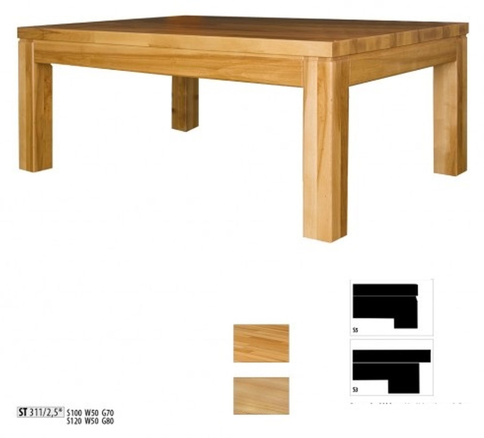 Esstisch Holz Tische Wohn Ess Zimmer Tisch Esstische Echtholz 120x80 Massivholz