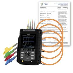 PCE Instruments PCE-PA 8500-ICA Netz-Analysegerät kalibriert (ISO) 1phasig, 3phasig mit Loggerfunktion, inkl. Stromzangen, Energiemessungen, Störungssuche,