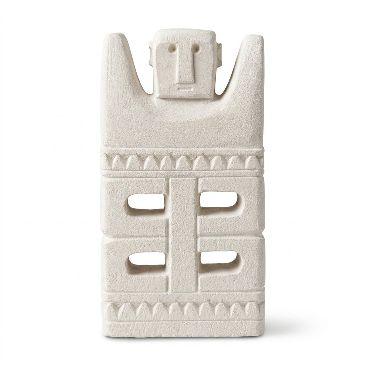 Smith Premium Balinees Sumba Beeld – Boho Wabi Sabi Decoratie in Tribal Stone Look