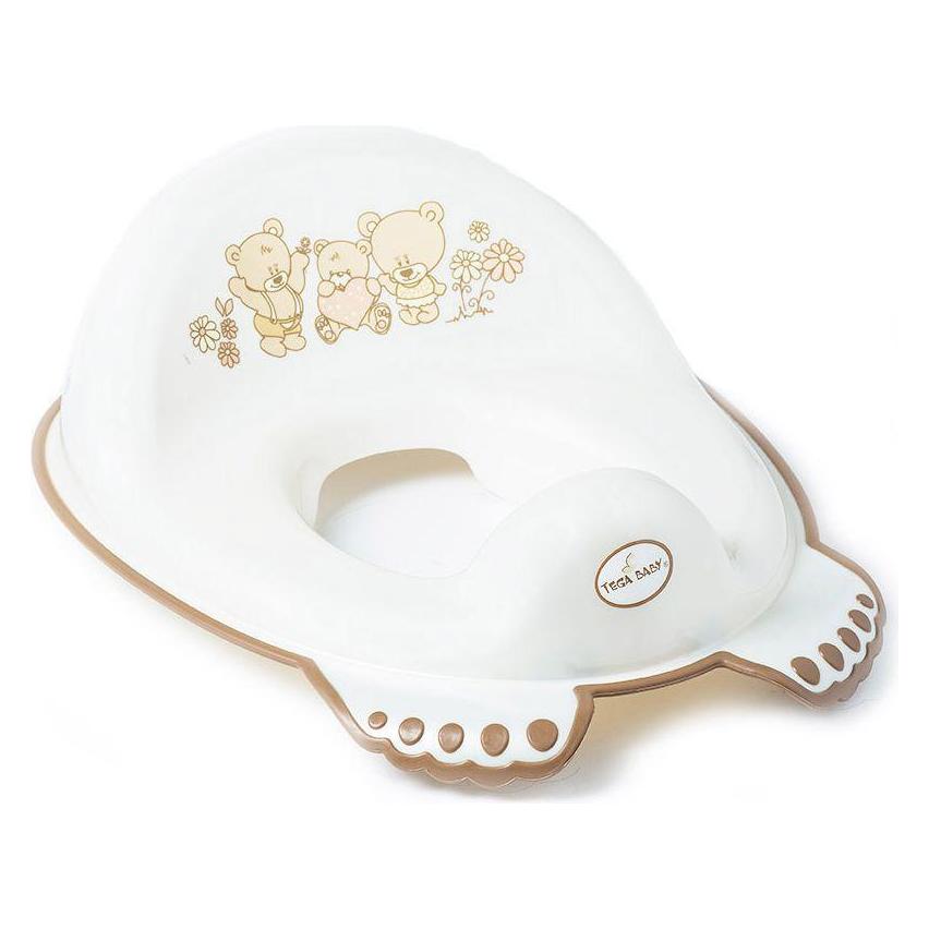Tega Baby Rutschfester Toilettensitz für Babys, Teddybär - Perle (MS-016-118) (TE0275)