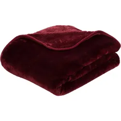 Gözze Premium Cashmere-Feeling Decke bordeaux 130x170 cm