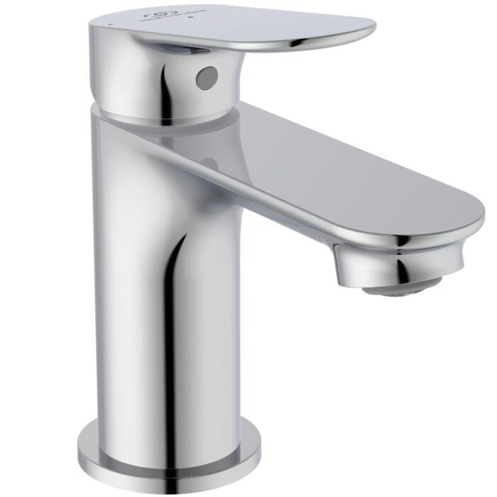 Ideal Standard Ceralife O Waschtischarmatur BE004AA Ausladung 95mm, Blue Start, Push-Open Ventil, chrom