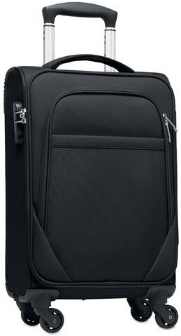 Valise cabine personnalisée 600D - VOYAGE PET recyclé noir