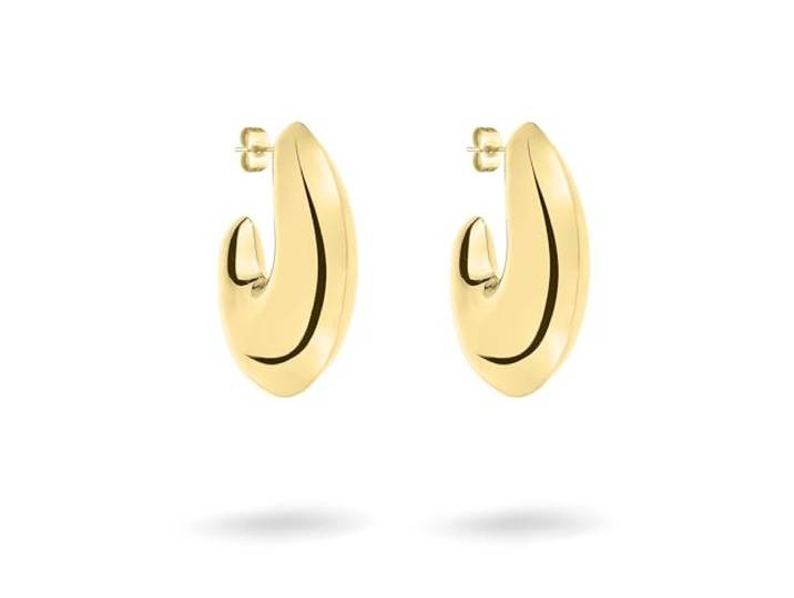 Liebeskind Berlin Damen Creole LJ-1685-E-36 aus Edelstahl in IP Gold