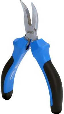 Brilliant Tools Flachrundzange Feinmechanik-Flachrundzange, Gebogen Bt067607