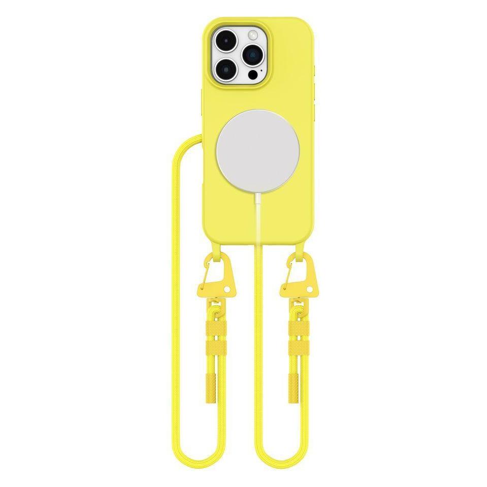 Tech-Protect MagNecklace MagSafe Case with Lanyard for iPhone 16 Pro Max - Yellow (26277-0)