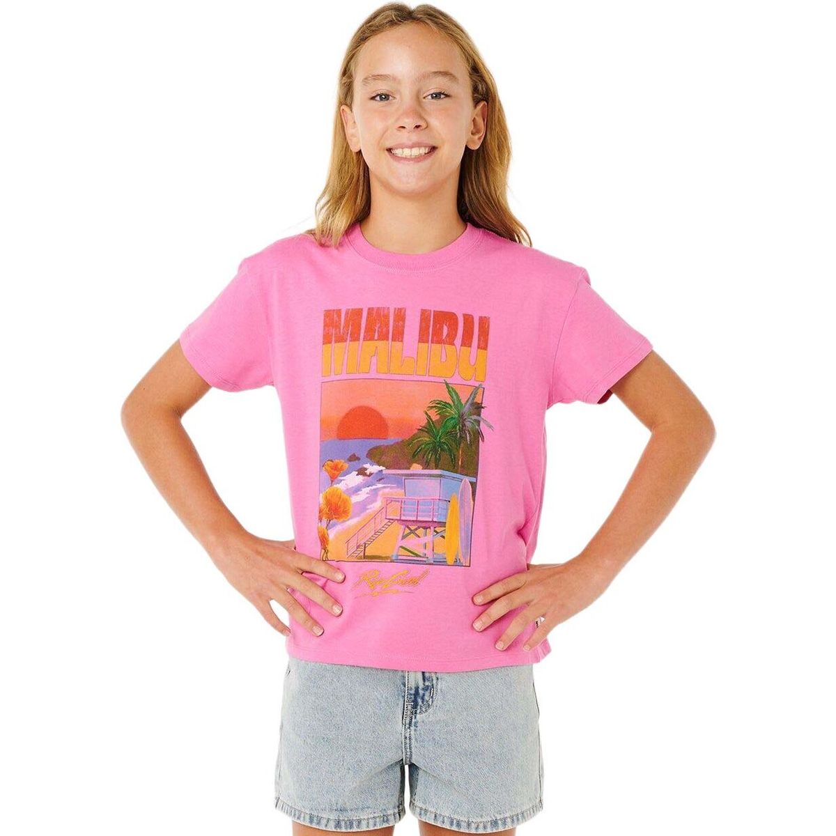 RipCurl Hayley O Relaxed Tee-girl super pink (4007) 14 06HGTE-4007-14