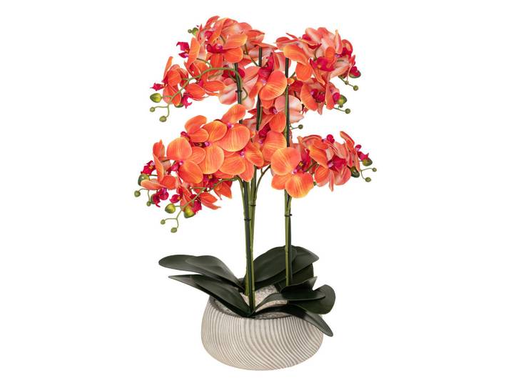 Atmosphera Createur d´interieur Künstliche Orchidee Sanae 65 cm, Mehrfarbig, Kunststoff, 65 cm, Dekoration, Blumen & Blumentöpfe, Kunstblumen